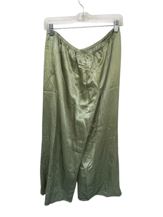 We The Free Size 31 Forest Green Cotton Blend Barrel Leg Brown Stitch Jeans Forest Green / 31