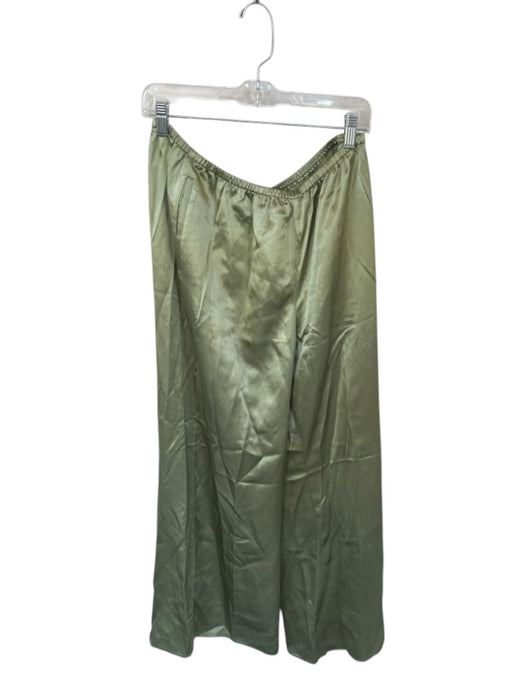 We The Free Size 31 Forest Green Cotton Blend Barrel Leg Brown Stitch Jeans Forest Green / 31