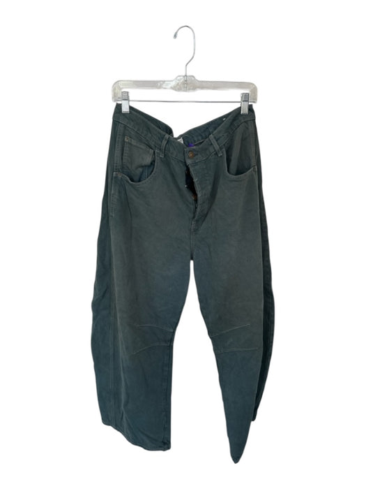 J. Crew Size L Sage green Viscose Satin Elastic Waistband Pants Sage green / L
