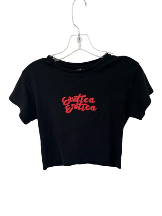 Realisation Size M Black Cotton Baby Tee T-shirt Black / M