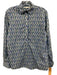 Ann Mashburn Size Small Blue, Green, Yellow Cotton Long Sleeve Paisley Top Blue, Green, Yellow / Small