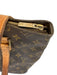 Louis Vuitton Mixed Brown Coated Canvas Leather trim Monogram Zip Close Tote Bag Mixed Brown / Medium