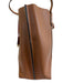 Tory Burch Brown & Orange Leather Top Handle Zip Tote Bag Brown & Orange / Medium