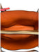Tory Burch Brown & Orange Leather Top Handle Zip Tote Bag Brown & Orange / Medium