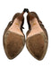 Prada Shoe Size 38.5 Dark Brown Leather Suede Peep Toe Caged Zip Platform Pumps Dark Brown / 38.5