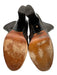 Yves Saint Laurent Shoe Size 38.5 Dark Brown Leather Round Toe Side Zip Booties Dark Brown / 38.5