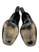Gucci Shoe Size 38.5 Black & Gold Leather Suede Square Toe Logo Loafer Pumps Black & Gold / 38.5