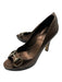 Gucci Shoe Size 8 Bronze brown Leather Peep Toe Horsebit Platform Pumps Bronze brown / 8