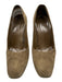 Gucci Shoe Size 7.5 Light Brown Leather Suede Square Toe Platform Pumps Light Brown / 7.5