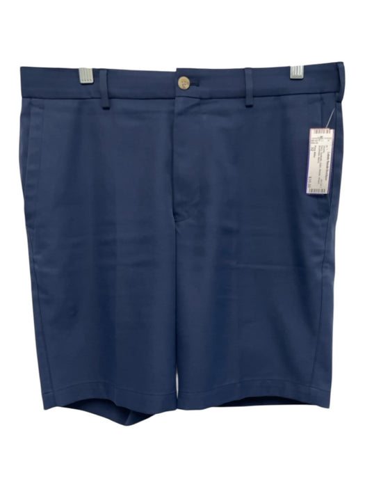 Peter Millar Size 32 Navy Synthetic Solid Athletic Khakis Men's Shorts Navy / 32