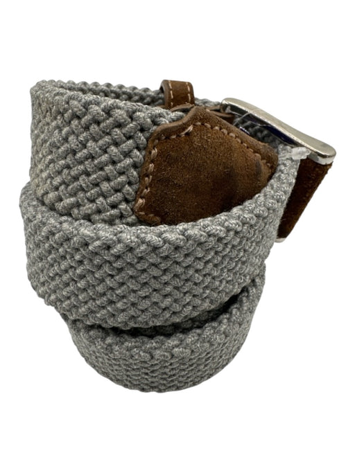 Peter Millar Gray Woven Men's Belt Gray