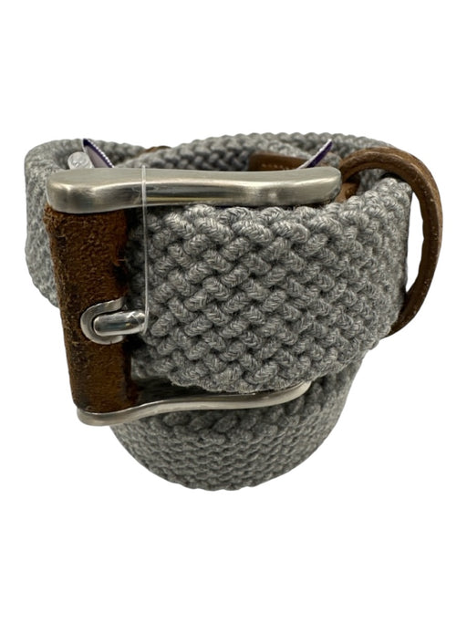 Peter Millar Gray Woven Men's Belt Gray