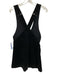Free People Size 4 Black Cotton Blend Corduroy Double Breasted Overall Dress Black / 4