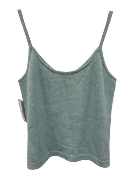 St. John Size S turquiose blue Wool Blend V Neck Spaghetti Strap Top turquiose blue / S