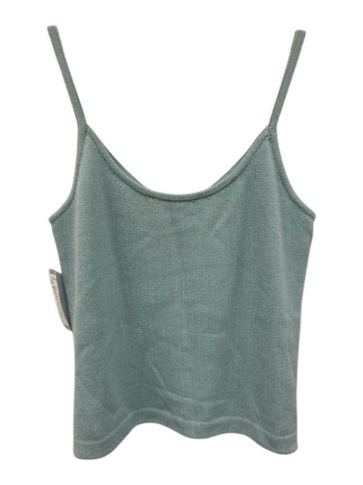 St. John Size S turquiose blue Wool Blend V Neck Spaghetti Strap Top turquiose blue / S