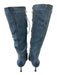 AZALEA WANG Shoe Size 9 Medium Wash textile upper Denim Lace Up Knee High Boots Medium Wash / 9