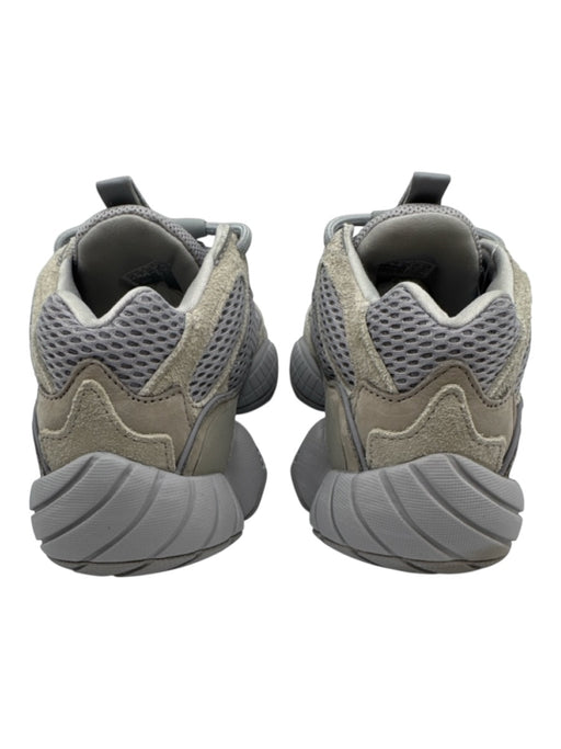 Yeezy Adidas Shoe Size est 9 Gray textile upper Suede Detail Mesh Laced Sneakers Gray / est 9