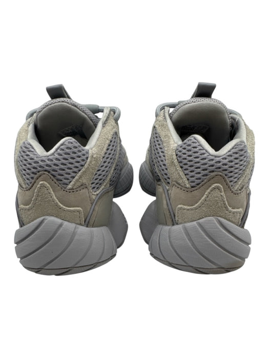 Yeezy Adidas Shoe Size est 9 Gray textile upper Suede Detail Mesh Laced Sneakers Gray / est 9