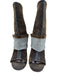 AZALEA WANG Shoe Size 9 Dark Wash textile upper Denim Open Toe Foldover Boots Dark Wash / 9