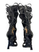 AZALEA WANG Shoe Size 9 Black & Brown PU Leather Upper Snake Print Boots Black & Brown / 9