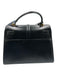 Saint Laurent Black Leather Flap Top Handle Gold Hardware Crossbody Strap Bag Black / Medium