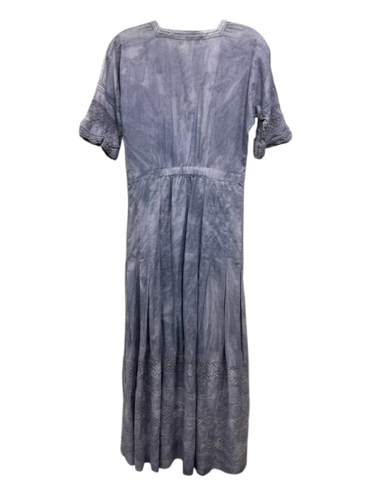 Love Shack Fancy Size Small Faded Purple Cotton Short Sleeve Lace Detail Dress Faded Purple / Small