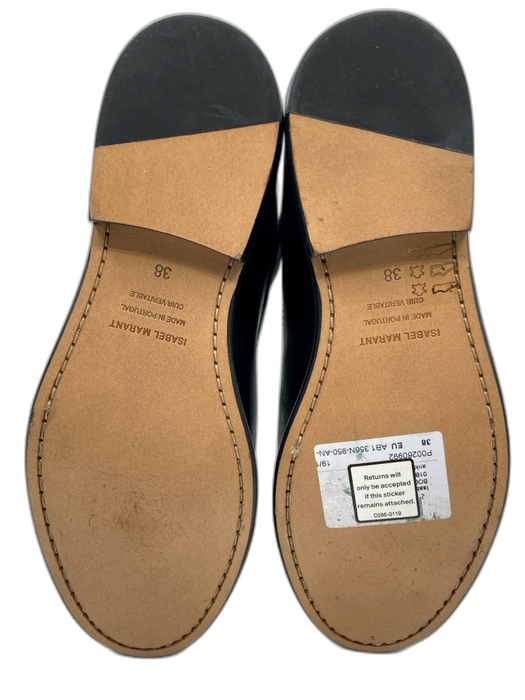 Isabel Marant Shoe Size 38 Black Leather Cowboy Ankle Wedge Almond Toe Booties Black / 38