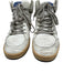 Golden Goose Shoe Size 40 White & Silver Leather Glitter High Top Sneakers White & Silver / 40