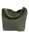 Naghedi Dark Olive Green Nylon Woven Pouch included Shoulder Strap Bag Dark Olive Green / M