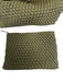 Naghedi Dark Olive Green Nylon Woven Pouch included Shoulder Strap Bag Dark Olive Green / M