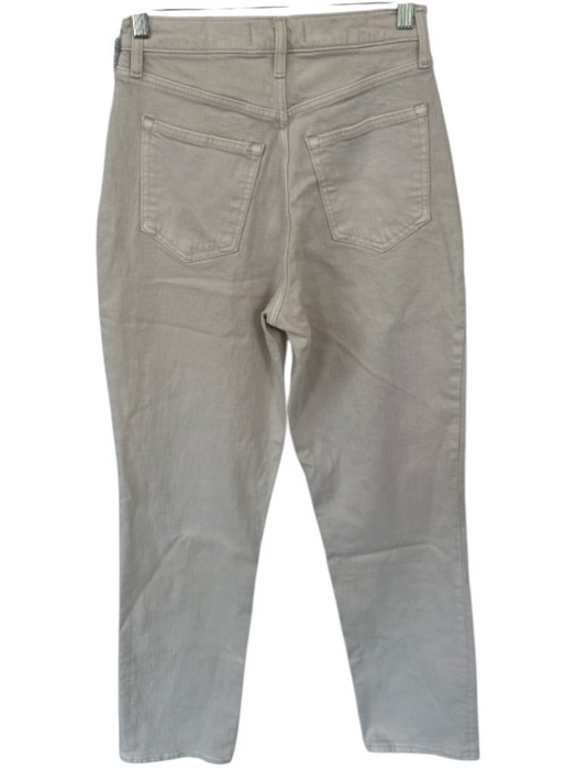 Abercrombie & Fitch Size 27 Beige Cotton Blend Ultra High Rise Jeans Beige / 27