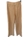 Abercrombie & Fitch Size S Peach Linen Blend Zipper Front Wide Leg Pants Peach / S