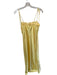 Thirty Thirty Size S Yellow Polyester Satin Underwire Cups Spaghetti Strap Gown Yellow / S