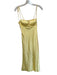 Thirty Thirty Size S Yellow Polyester Satin Underwire Cups Spaghetti Strap Gown Yellow / S