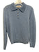 Alex Mill Size Small Light Blue Cashmere Long Sleeve Quarter Button Polo Sweater Light Blue / Small