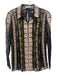 Alice + Olivia Size Small Black, Pink, Yellow Nylon Long Sleeve Mixed Floral Top Black, Pink, Yellow / Small