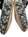 Manolo Blahnik Shoe Size 36 Black & White Canvas & Leather Pointed Toe Pumps Black & White / 36