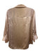 L'agence Size Small Blush Pink Silk Long Sleeve Button Front Satin Collar Top Blush Pink / Small