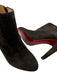 Christian Louboutin Shoe Size 36.5 Dark Brown Leather Suede Almond Toe Booties Dark Brown / 36.5