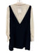 Cinq a Sept Size 6 Black & Cream Triacetate Blend Long Sleeve Collar Dress Black & Cream / 6