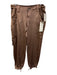 Marrakech Size 26 Light Brown Viscose Blend Low Rise Cargo Pockets Satin Pants Light Brown / 26