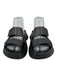 Givenchy Shoe Size 37 Black Leather 2 Strap Velcro Rubber Sole Slides Sandals Black / 37