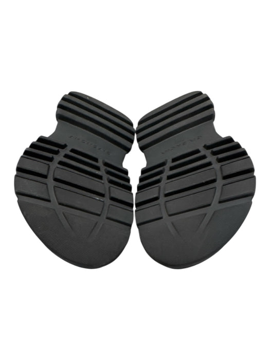 Givenchy Shoe Size 37 Black Leather 2 Strap Velcro Rubber Sole Slides Sandals Black / 37