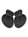 Givenchy Shoe Size 37 Black Leather 2 Strap Velcro Rubber Sole Slides Sandals Black / 37