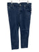 Brunello Cucinelli Size 50 Navy Blue Cotton Blend Solid Jean Slim Men's Pants Navy Blue / 50