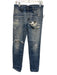 Dolce & Gabbana Size 46 Light Wash Cotton Distressed Jean Skinny Men's Pants Light Wash / 46