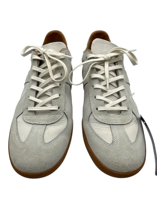 Beckett Simonon Shoe Size 8.5 White Leather Solid Sneaker Low Top Men's Shoes White / 8.5