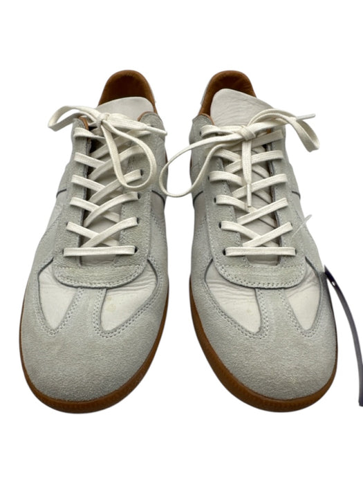 Beckett Simonon Shoe Size 8.5 White Leather Solid Sneaker Low Top Men's Shoes White / 8.5