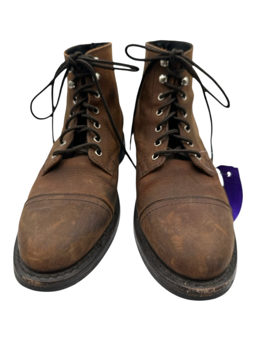 Thursday Boot Co. Shoe Size 8.5 Like New Brown Leather Solid Combat Boot Shoes Brown / 8.5