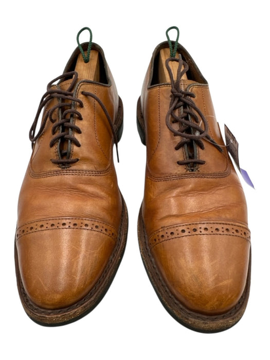 Allen Edmonds Shoe Size 9 Brown Leather Solid Dress Cap Toe Men's Shoes Brown / 9